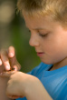 child with a mosquito bite