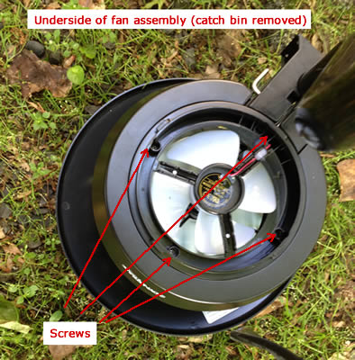 Fan underside